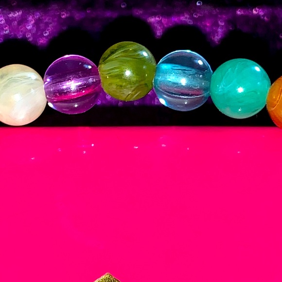 🧿2/$15🧿 NIB/NWT One Sz Love Chakra Beaded Stretch Bracelet - Picture 10 of 15